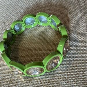 Plunder Lime Green Crystal Bracelet
